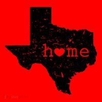 Texas Home Distressed Tx Map With Heart Santa Hat thumb 1