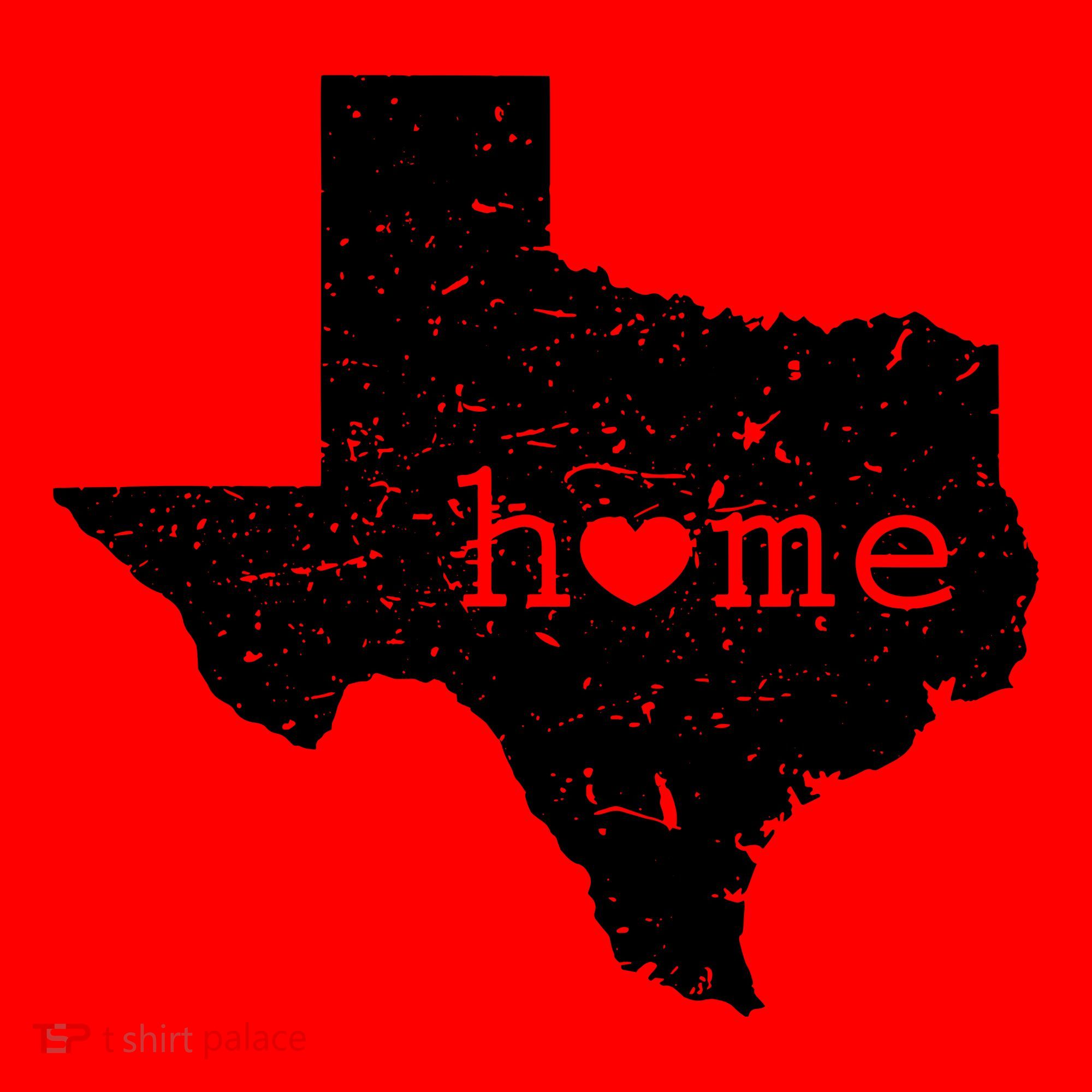 Texas Home Distressed Tx Map With Heart Santa Hat