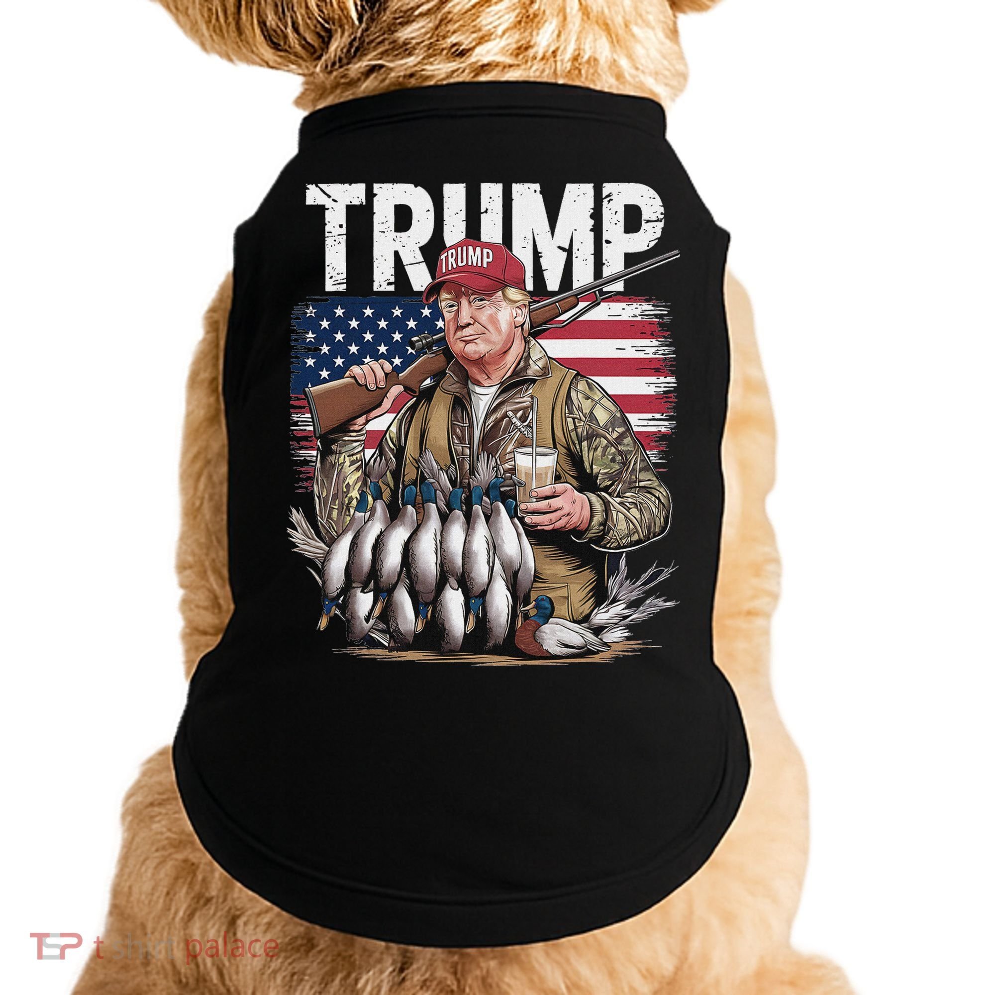 Trump Hunting Duck Hello Hunting Camo Hunting Doggie Tank