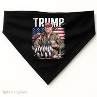Trump Hunting Duck Hello Hunting Camo Hunting USA-Made Doggie Bandana thumb 0