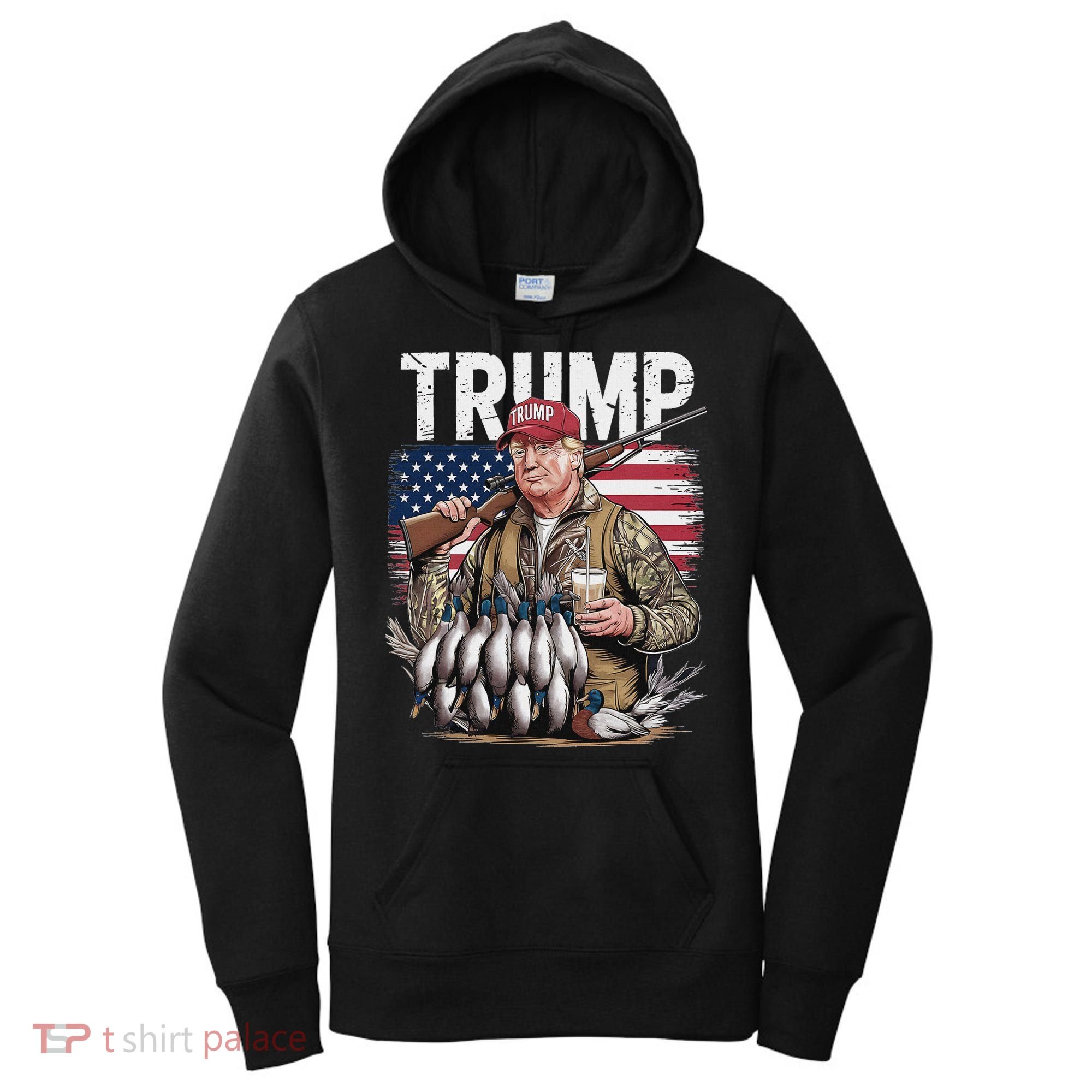 Trump Hunting Duck Hello Hunting Camo Hunting Women's Hoodie