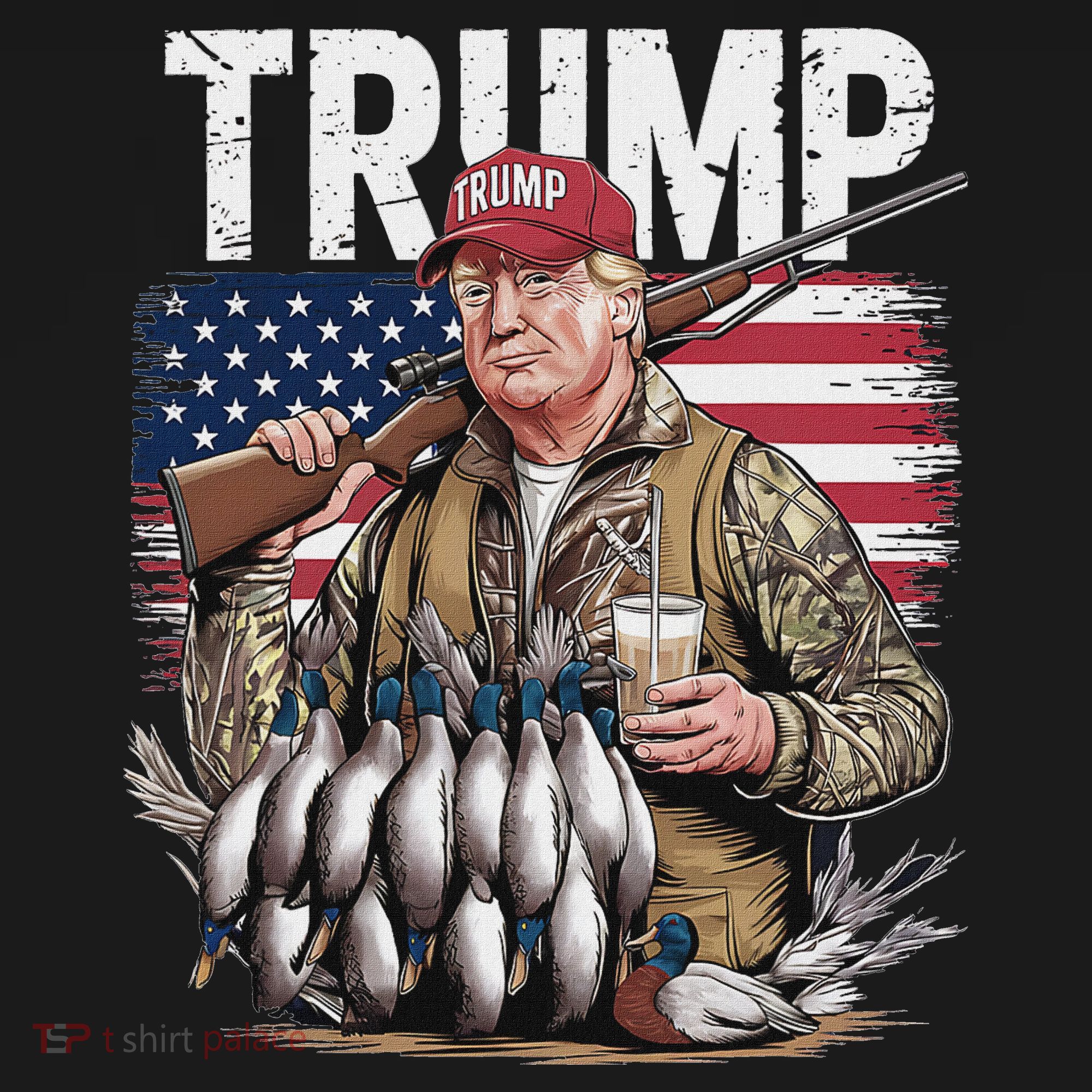 Trump Hunting Duck Hello Hunting Camo Hunting Women's Hoodie