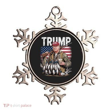 Trump Hunting Duck Hello Hunting Camo Hunting Ornament