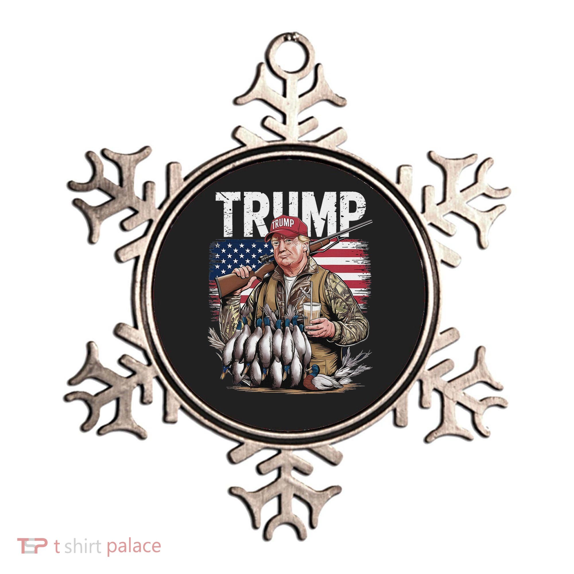 Trump Hunting Duck Hello Hunting Camo Hunting Ornament