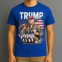 Trump Hunting Duck Hello Hunting Camo Hunting T-Shirt thumb 3