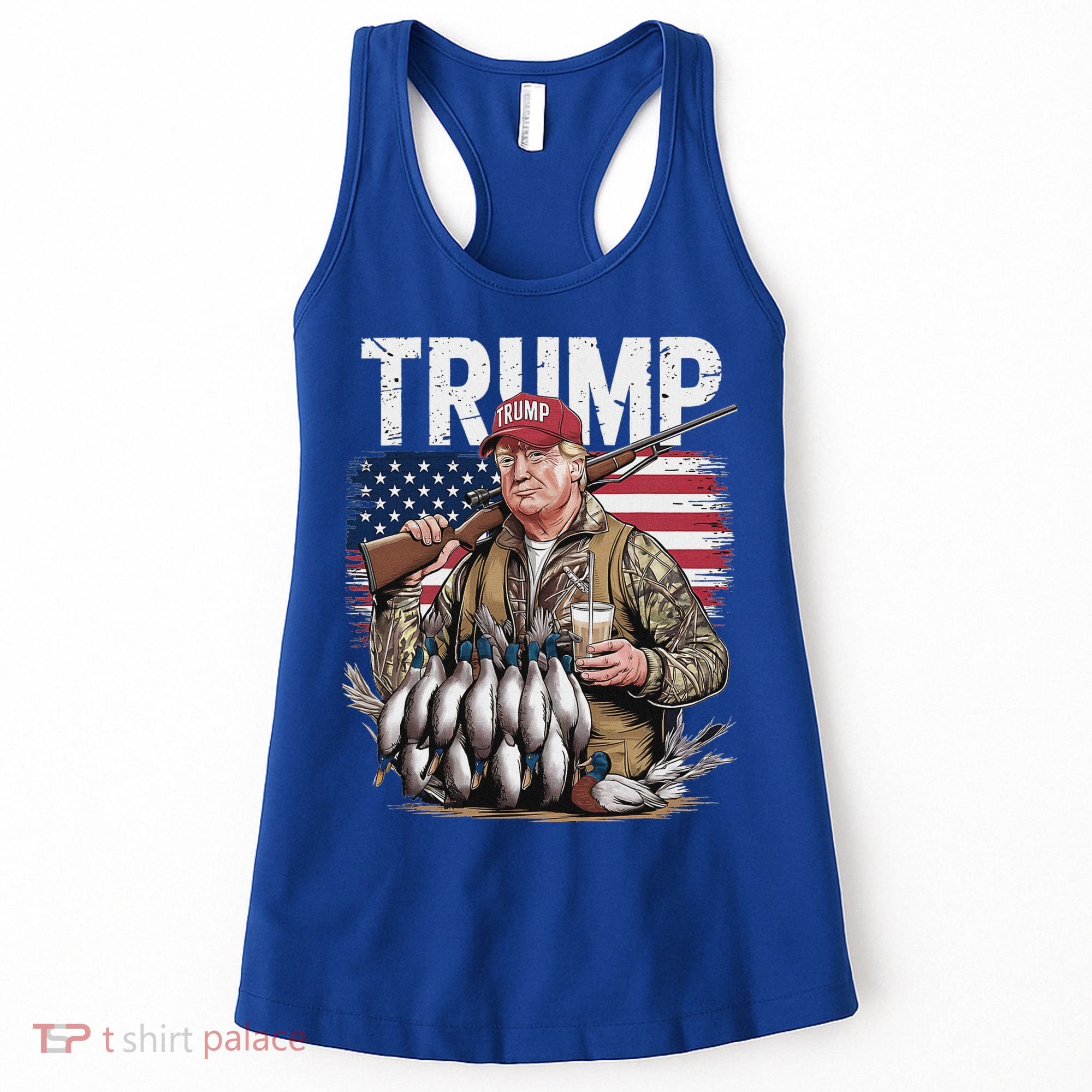 Trump Hunting Duck Hello Hunting Camo Hunting Women's Tank Top