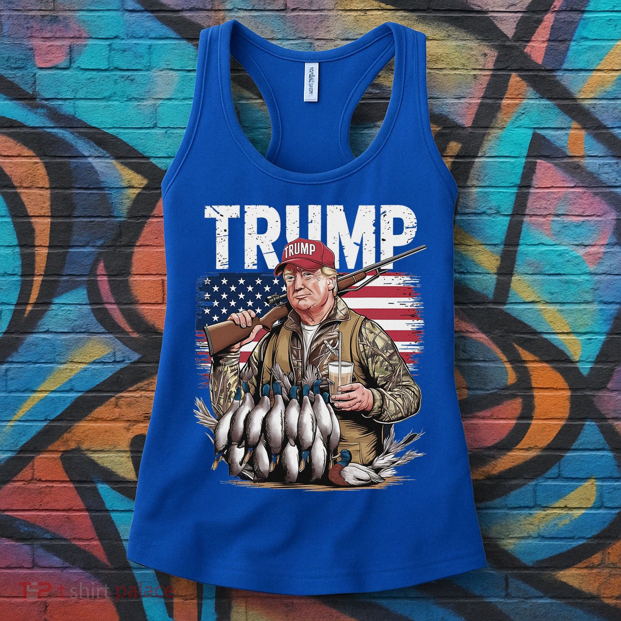 Trump Hunting Duck Hello Hunting Camo Hunting Women's Tank Top