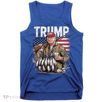 Trump Hunting Duck Hello Hunting Camo Hunting Tank Top