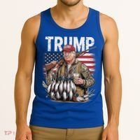 Trump Hunting Duck Hello Hunting Camo Hunting Tank Top thumb 3
