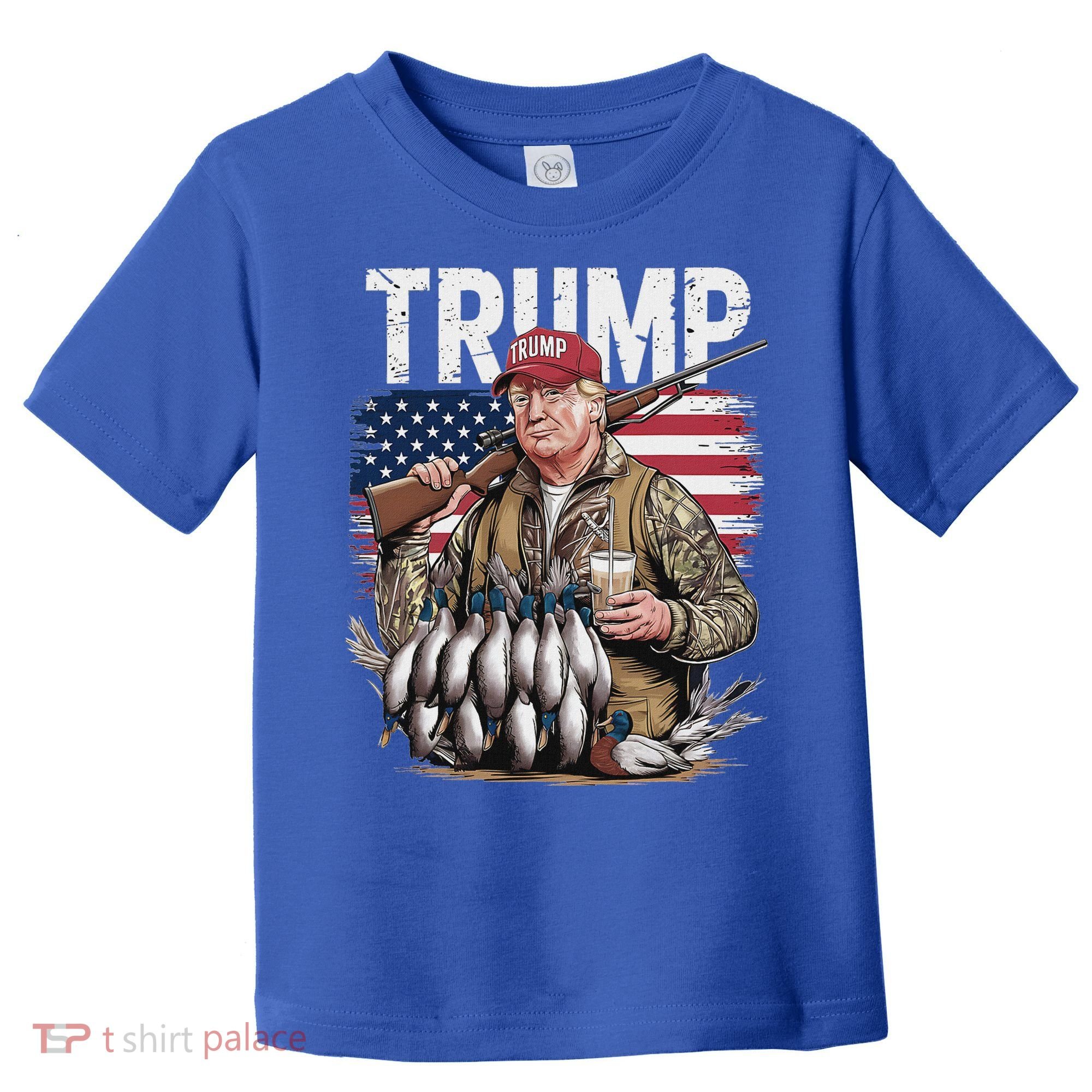 Trump Hunting Duck Hello Hunting Camo Hunting Toddler T-Shirt