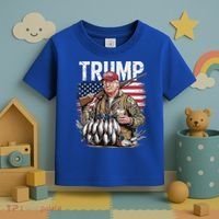 Trump Hunting Duck Hello Hunting Camo Hunting Toddler T-Shirt thumb 3