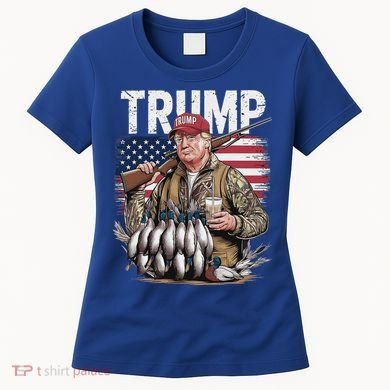Trump Hunting Duck Hello Hunting Camo Hunting Women's T-Shirt