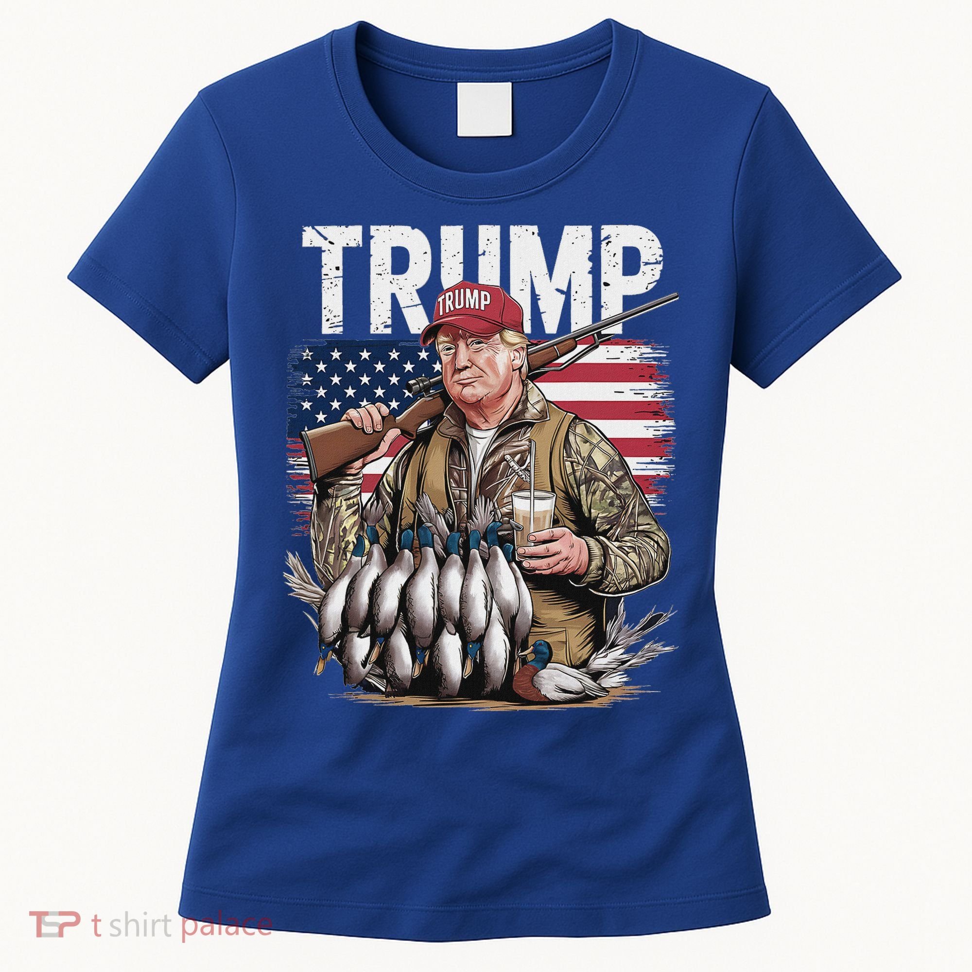 Trump Hunting Duck Hello Hunting Camo Hunting Women's T-Shirt