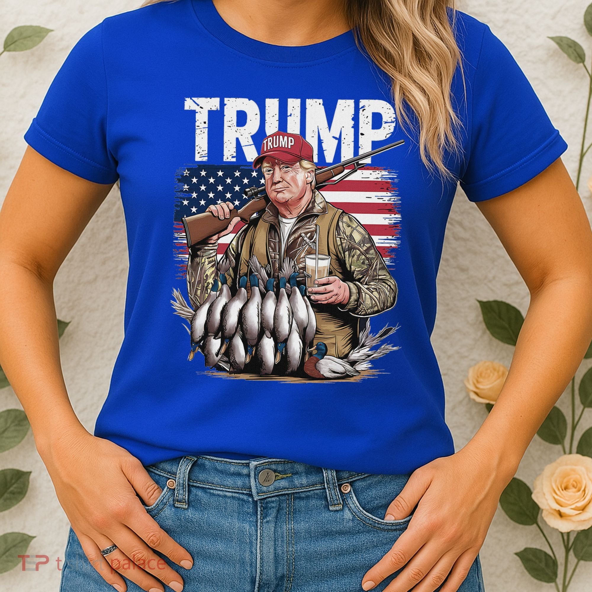 Trump Hunting Duck Hello Hunting Camo Hunting Women's T-Shirt
