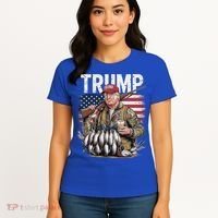 Trump Hunting Duck Hello Hunting Camo Hunting Women's T-Shirt thumb 4