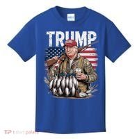 Trump Hunting Duck Hello Hunting Camo Hunting Kids T-Shirt thumb 0