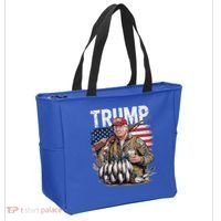 Trump Hunting Duck Hello Hunting Camo Hunting Tote Bag thumb 2