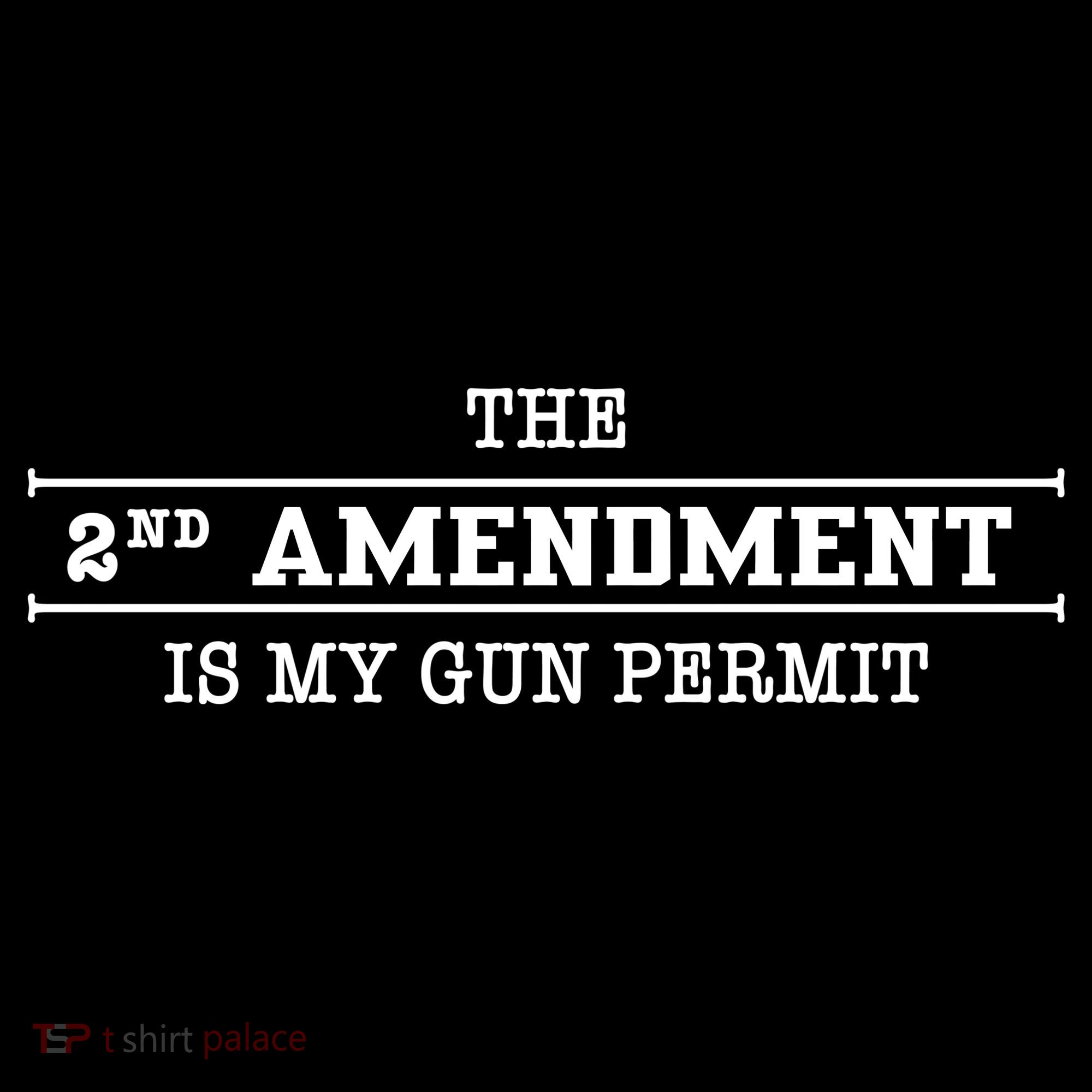 The 2nd Amendment Is My Gun Permit Ornament