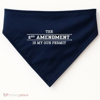 The 2nd Amendment Is My Gun Permit USA-Made Doggie Bandana