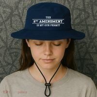 The 2nd Amendment Is My Gun Permit Bucket Hat thumb 3