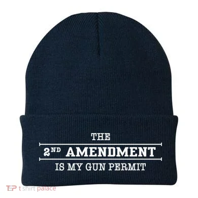 The 2nd Amendment Is My Gun Permit Beanie