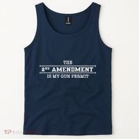 The 2nd Amendment Is My Gun Permit Tank Top thumb 2
