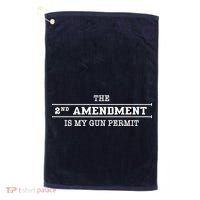 The 2nd Amendment Is My Gun Permit Golf Towel thumb 0