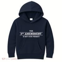 The 2nd Amendment Is My Gun Permit Kids Hoodie thumb 0