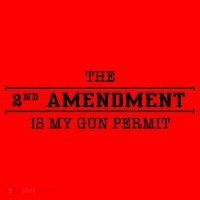 The 2nd Amendment Is My Gun Permit Santa Hat thumb 1