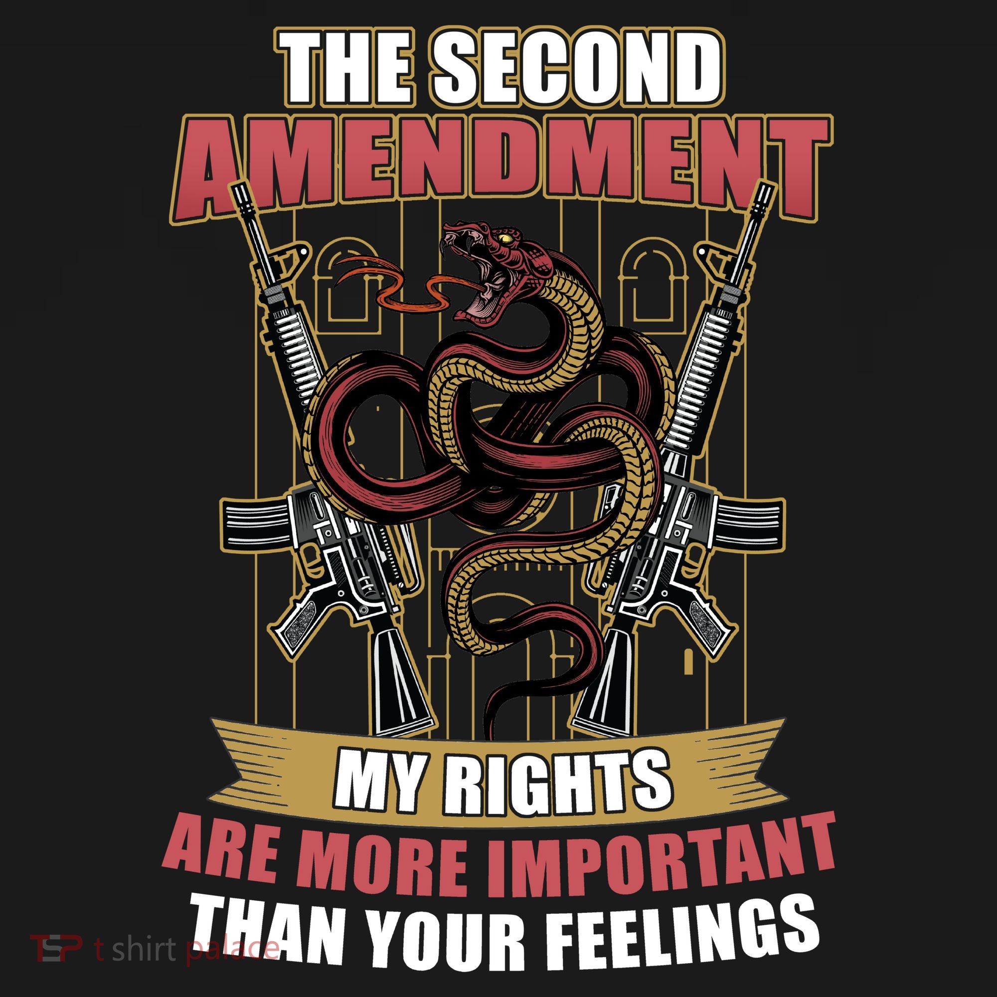 The 2nd Amendment My Rights Are More Important Than Your Feelings Apron