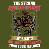 The 2nd Amendment My Rights Are More Important Than Your Feelings Mousepad thumb 1