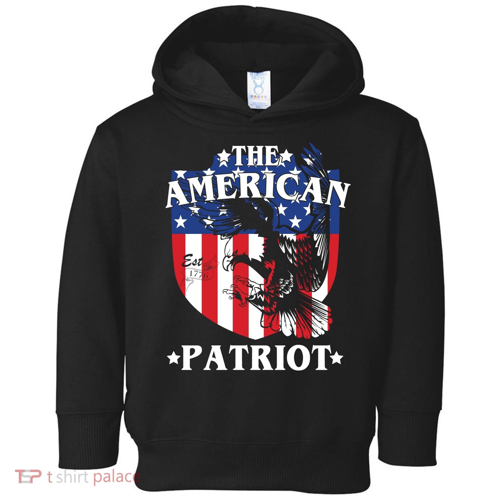 The American Patriot Est 1776 Toddler Hoodie