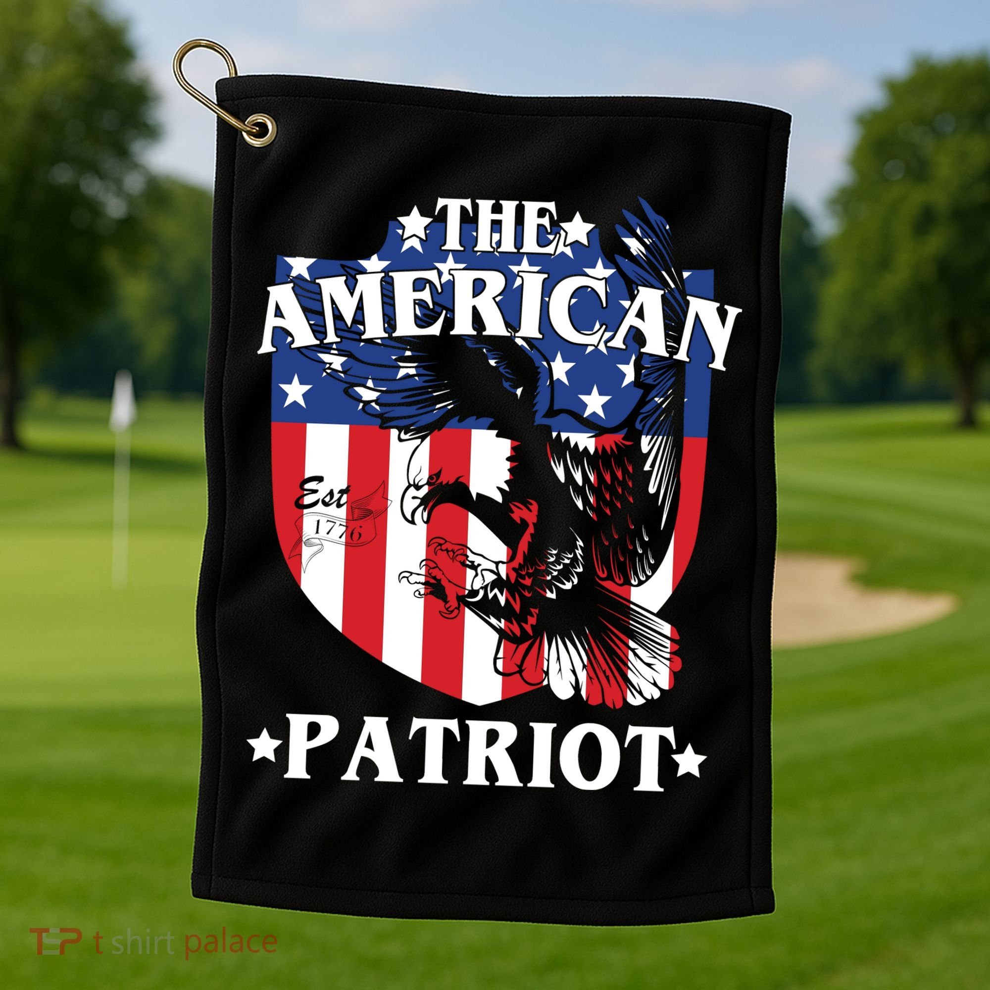 The American Patriot Est 1776 Golf Towel
