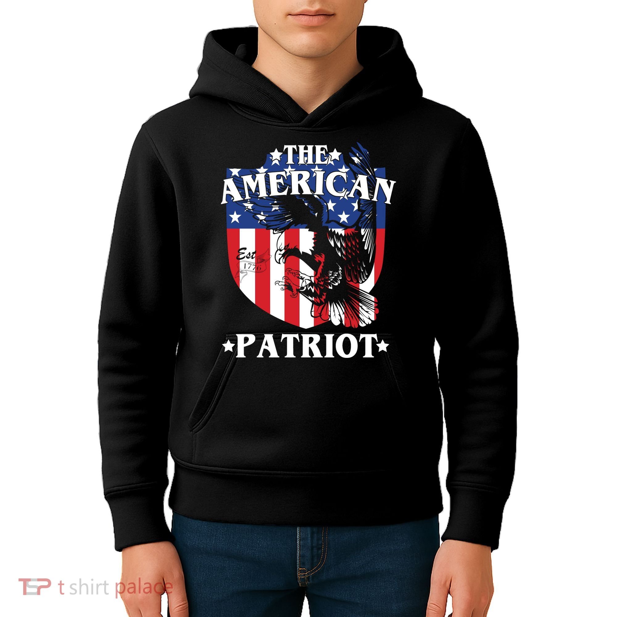 The American Patriot Est 1776 Kids Hoodie