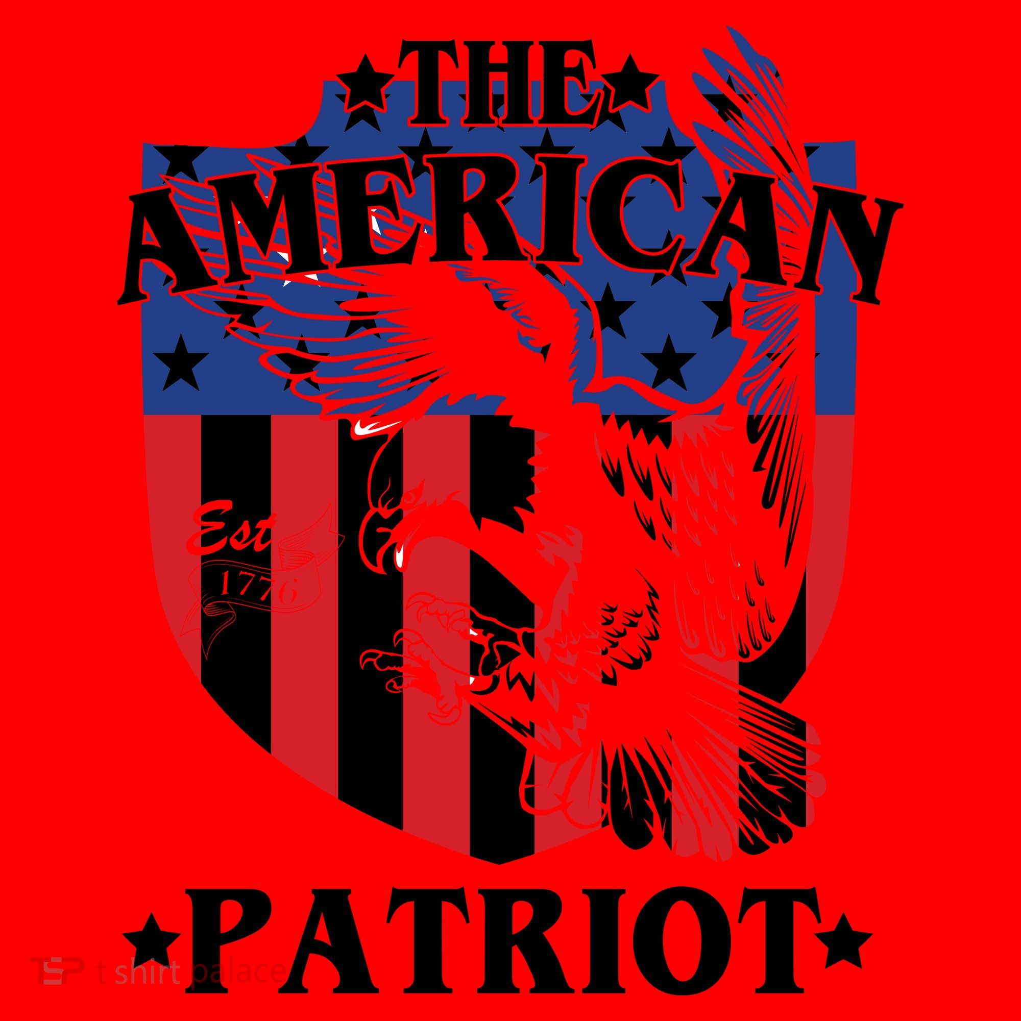 The American Patriot Est 1776 Santa Hat