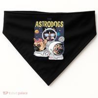 The Astrodogs Astronauts Dogs In Space USA-Made Doggie Bandana thumb 0