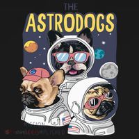 The Astrodogs Astronauts Dogs In Space Mousepad thumb 1