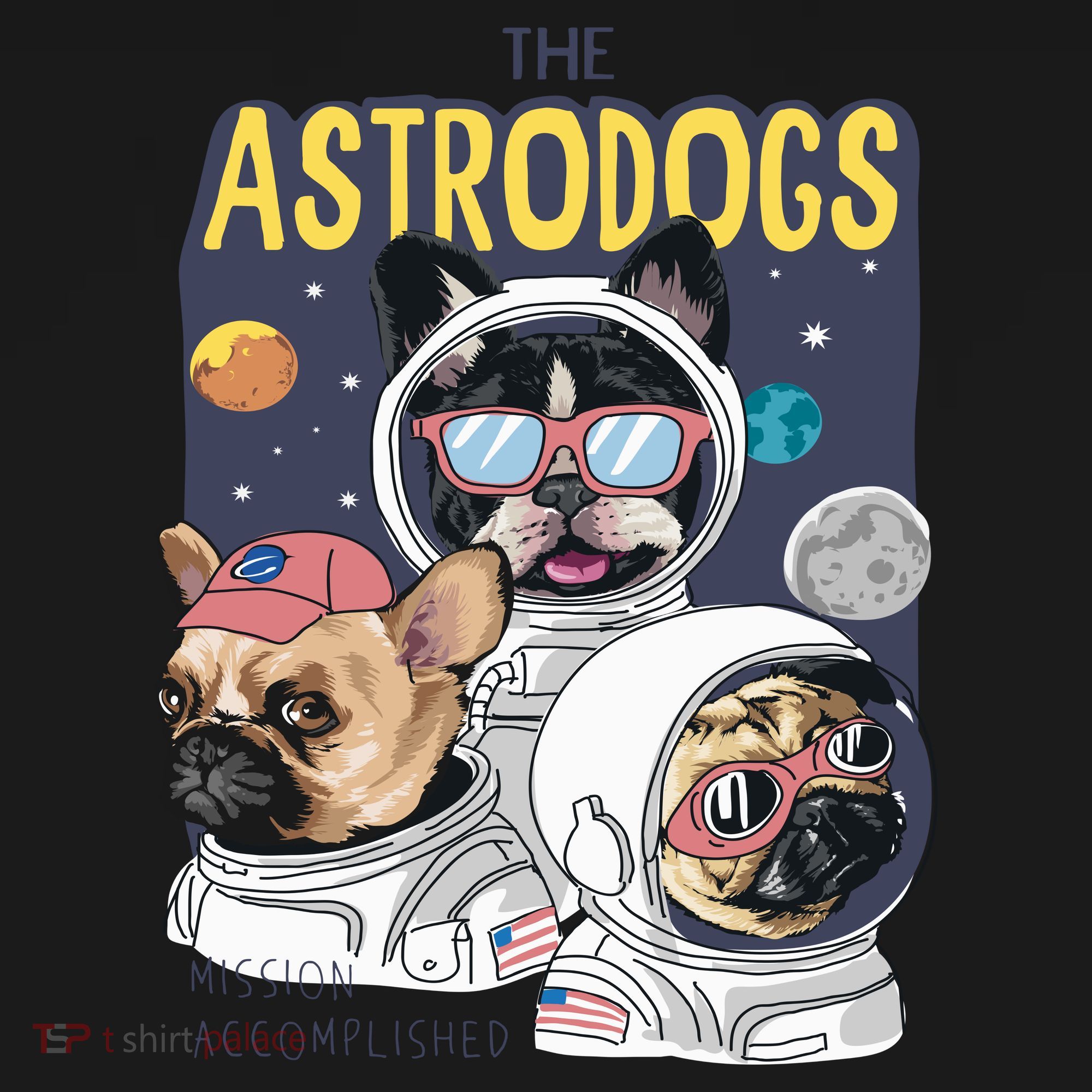 The Astrodogs Astronauts Dogs In Space Mousepad