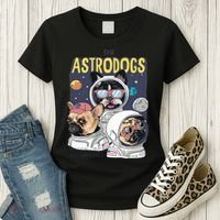 The Astrodogs Astronauts Dogs In Space Women's T-Shirt thumb 3