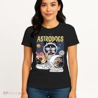 The Astrodogs Astronauts Dogs In Space Women's T-Shirt thumb 4