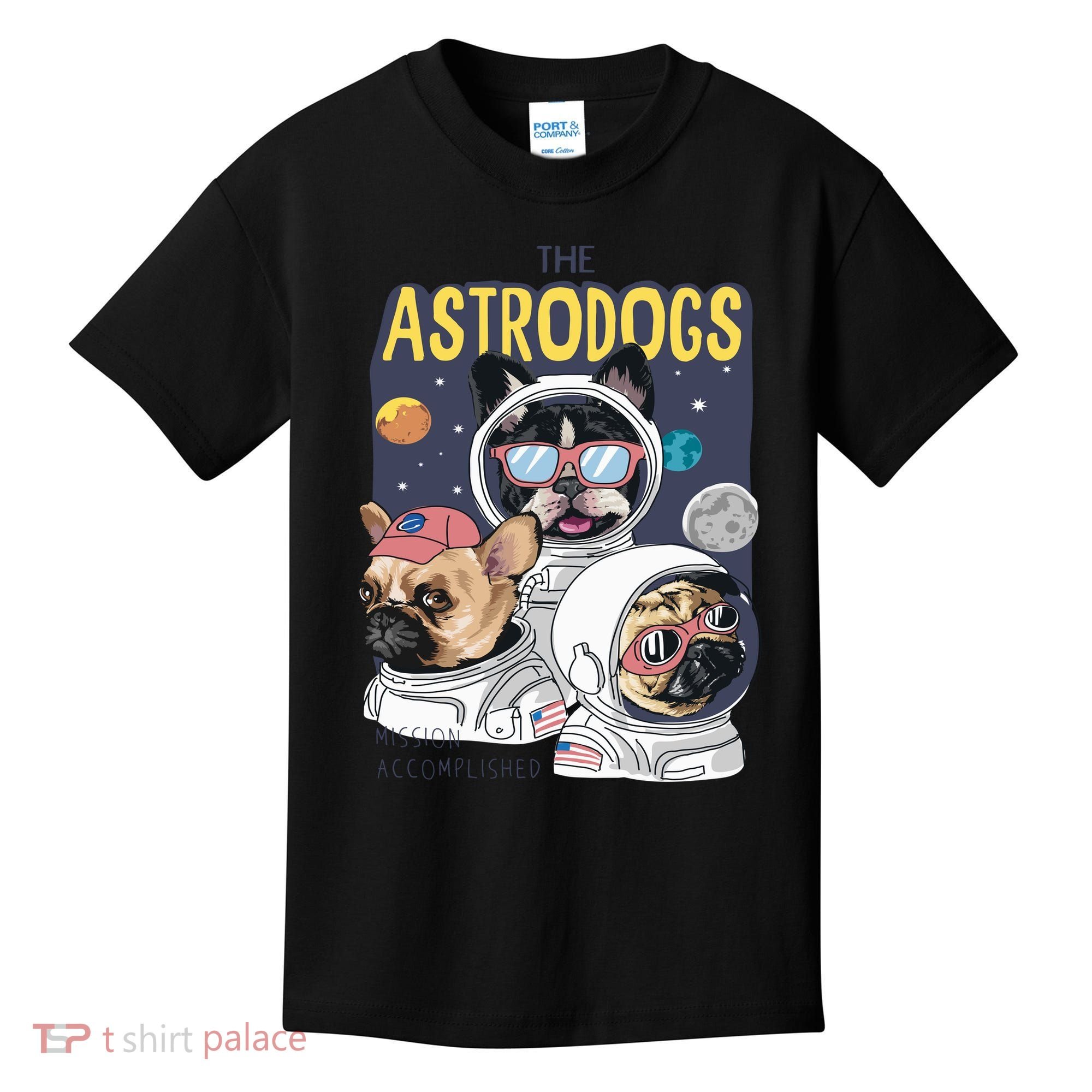 The Astrodogs Astronauts Dogs In Space Kids T-Shirt