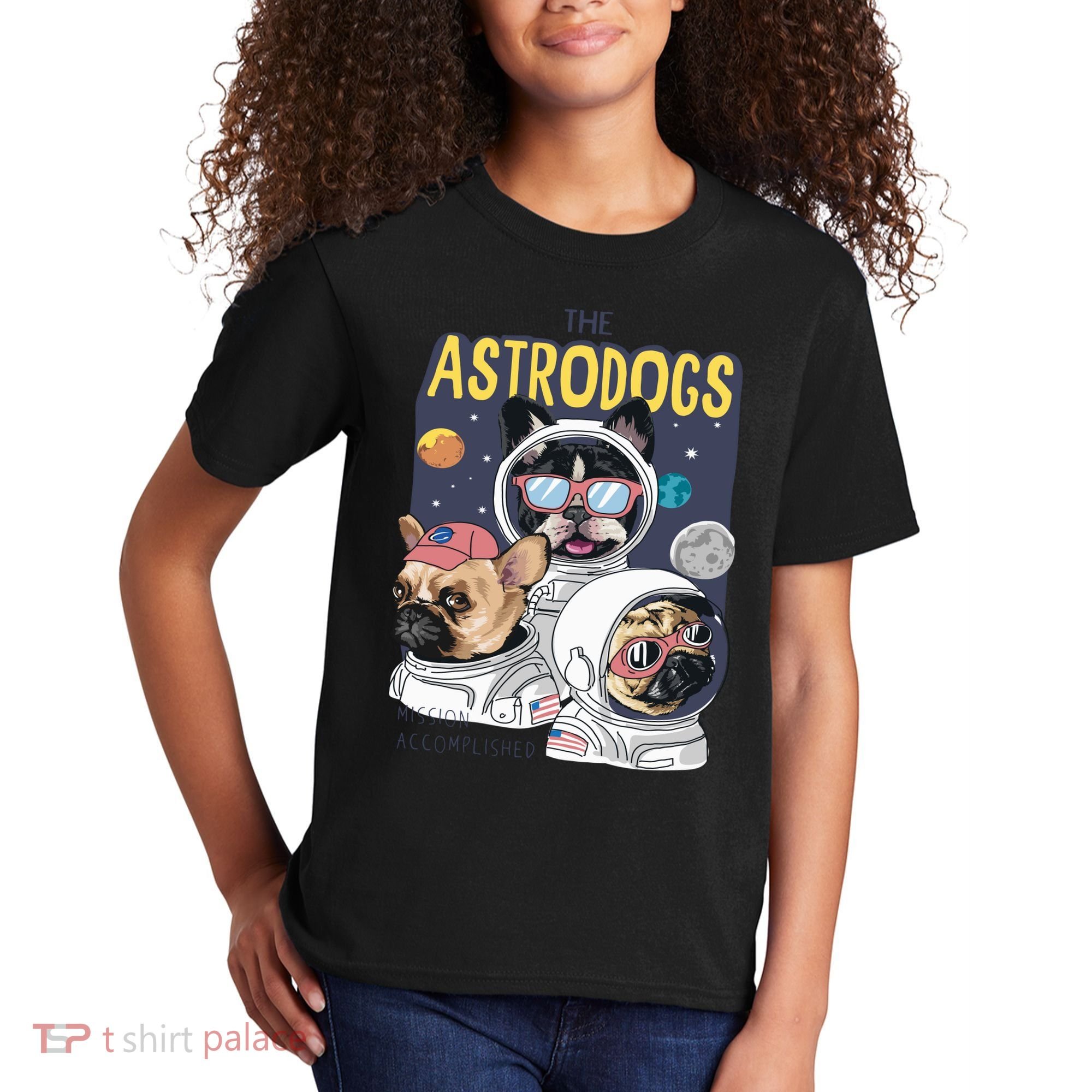 The Astrodogs Astronauts Dogs In Space Kids T-Shirt