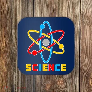 The Atom Science Logo Coaster