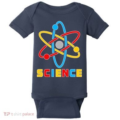 The Atom Science Logo Baby Bodysuit