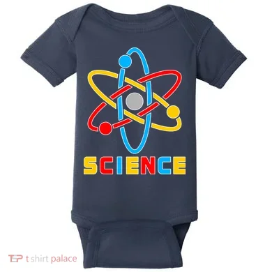 The Atom Science Logo Baby Bodysuit