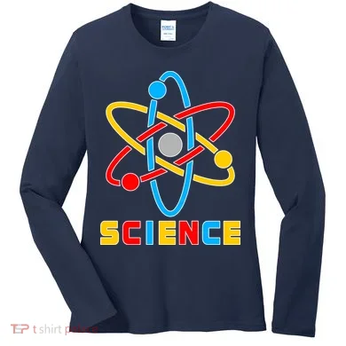 The Atom Science Logo Women's Long Sleeve Shirt