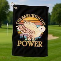 The Babe With The Power Golf Towel thumb 1