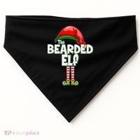 The Bearded Elf Funny Family Christmas USA-Made Doggie Bandana thumb 0