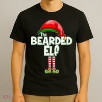 The Bearded Elf Funny Family Christmas T-Shirt thumb 3