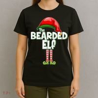 The Bearded Elf Funny Family Christmas T-Shirt thumb 4